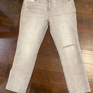 Old Navy Gray Wash Boyfriend Straight Jean